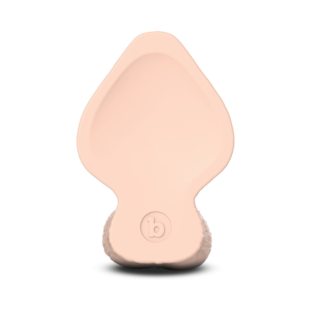 b-Vibe Slipskin Girthy Silicone Dildo – Realistic Cream