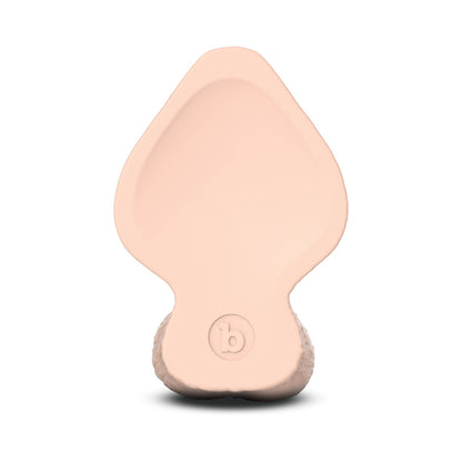 b-Vibe Slipskin Girthy Silicone Dildo – Realistic Cream