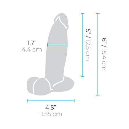 b-Vibe Slipskin Girthy Silicone Dildo – Realistic Cream