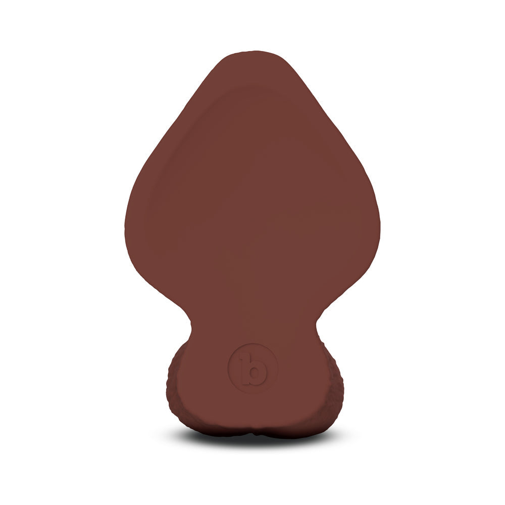 b-Vibe Slipskin Girthy Brown Silicone Dildo – Realistic Design