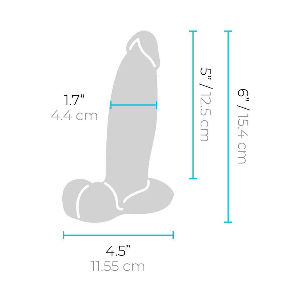 b-Vibe Slipskin Girthy Brown Silicone Dildo – Realistic Design