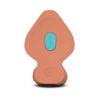 b-Vibe Slipskin Girthy Silicone Dildo 8 in. Realistic Mocha