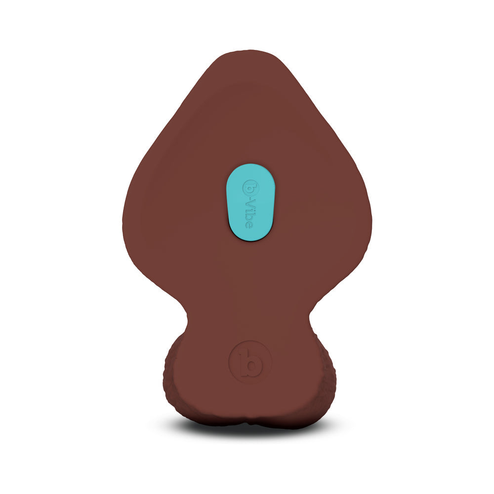 b-Vibe Slipskin Girthy Brown Silicone Dildo – 9 in. with Realistic Texture