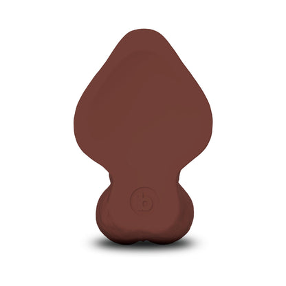 b-Vibe Slipskin Curvy Silicone Dildo 6.5 in. Realistic Brown