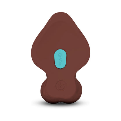 b-Vibe Slipskin Curvy Realistic Silicone Dildo 10 in. Brown