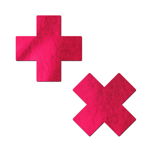 Pastease Liquid Plus X Nipple Pasties – Red – Waterproof Adhesive