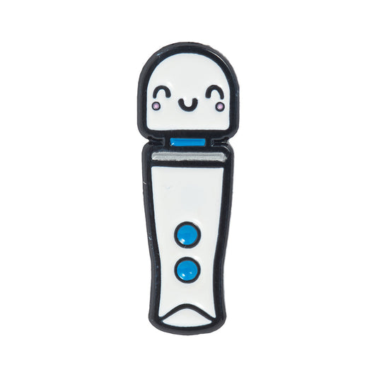 Magic Wand Micro Enamel Pin – White