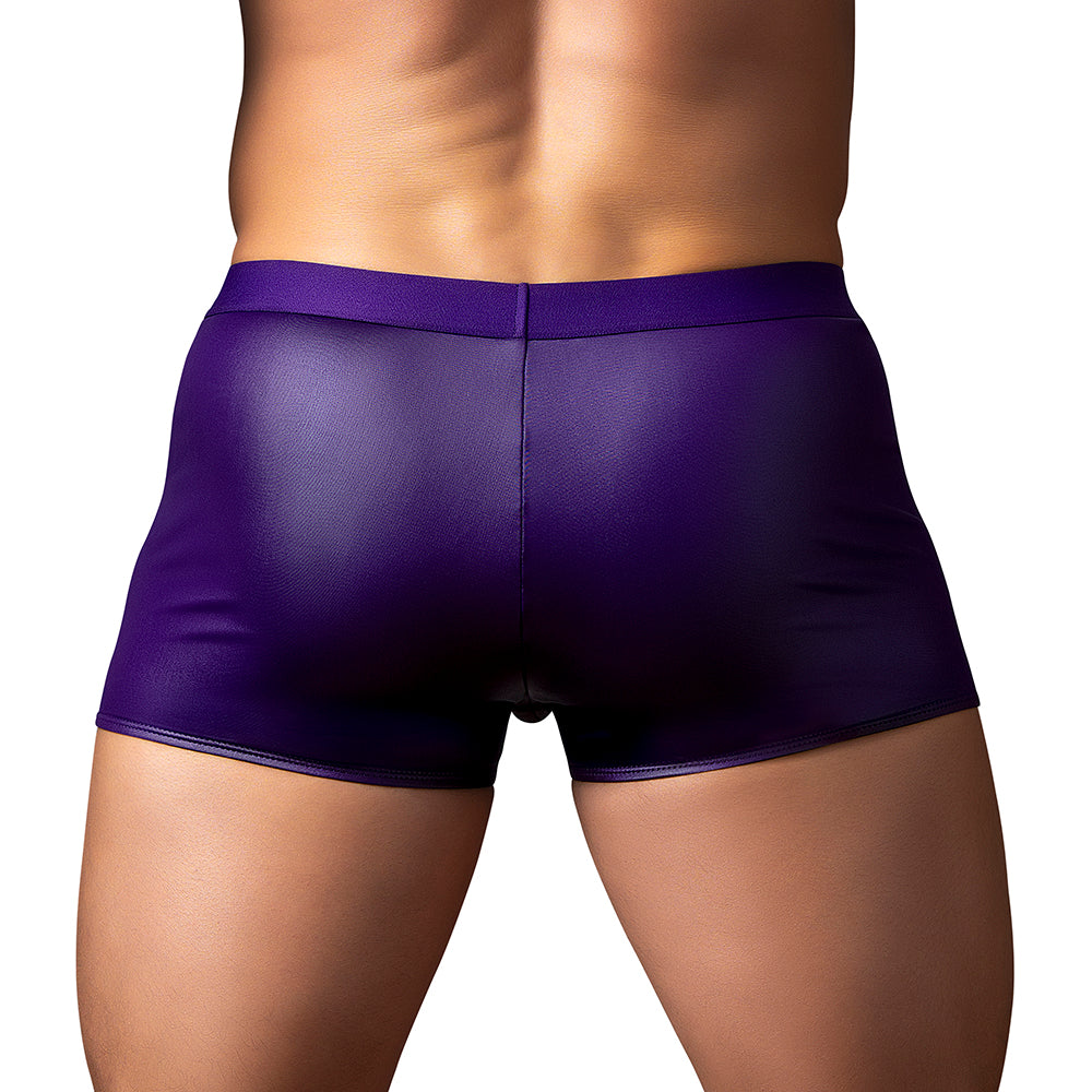 Male Power Eggplant Crossover Short – Purple – Size S