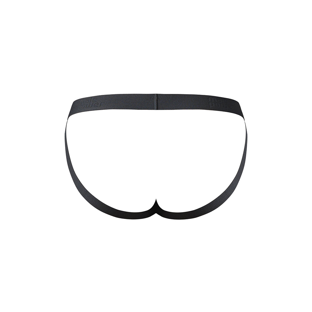 Male Power Open Ended Jock – Crotchless Design – Black – Size S/M