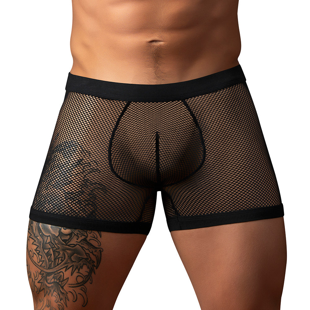 Male Power Fishnet 2.0 PCH Short – Black – Men's Fishnet Underwear
