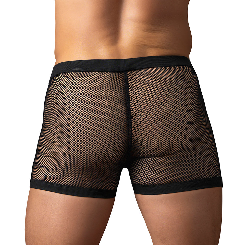 Male Power Fishnet 2.0 PCH Short – Black – XL