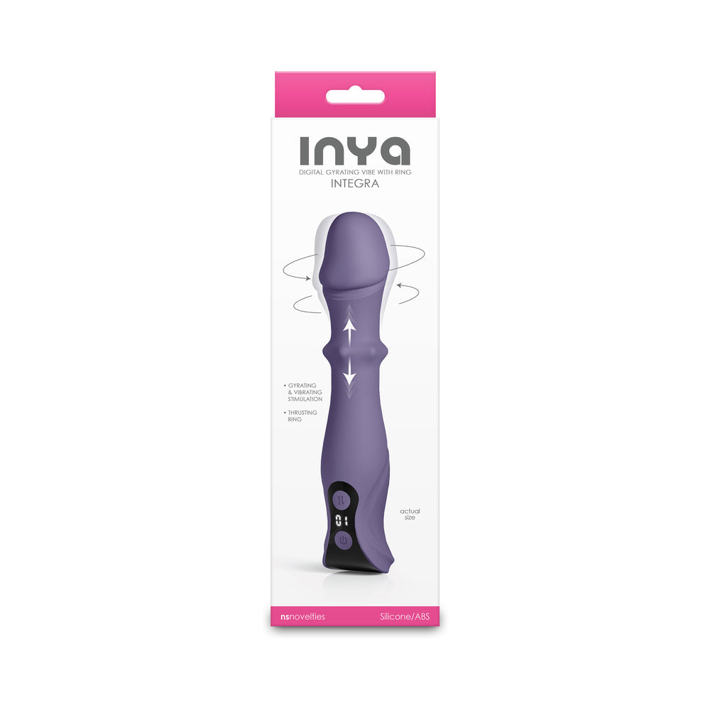 INYA Integra Vibrator with Digital Display and Rotating Head – Gray