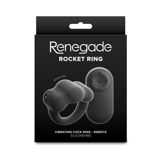 NS Novelties Renegade Rocket Cock Ring and Ball Stretcher – Black