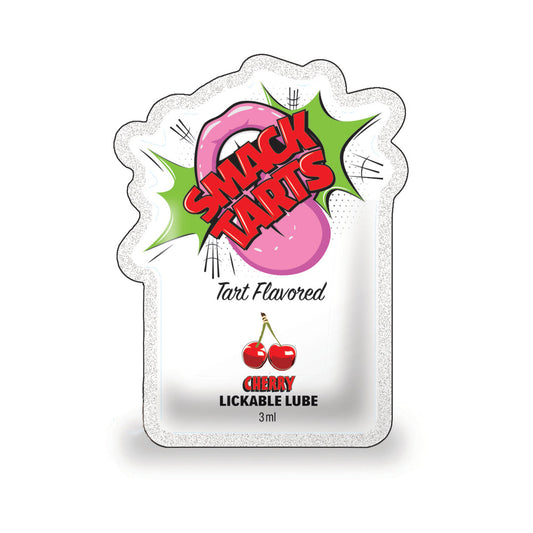 SMACK Tarts Sour Lube 3ml Pouch – Water-Based Intimate Lubricant – Sour Cherry