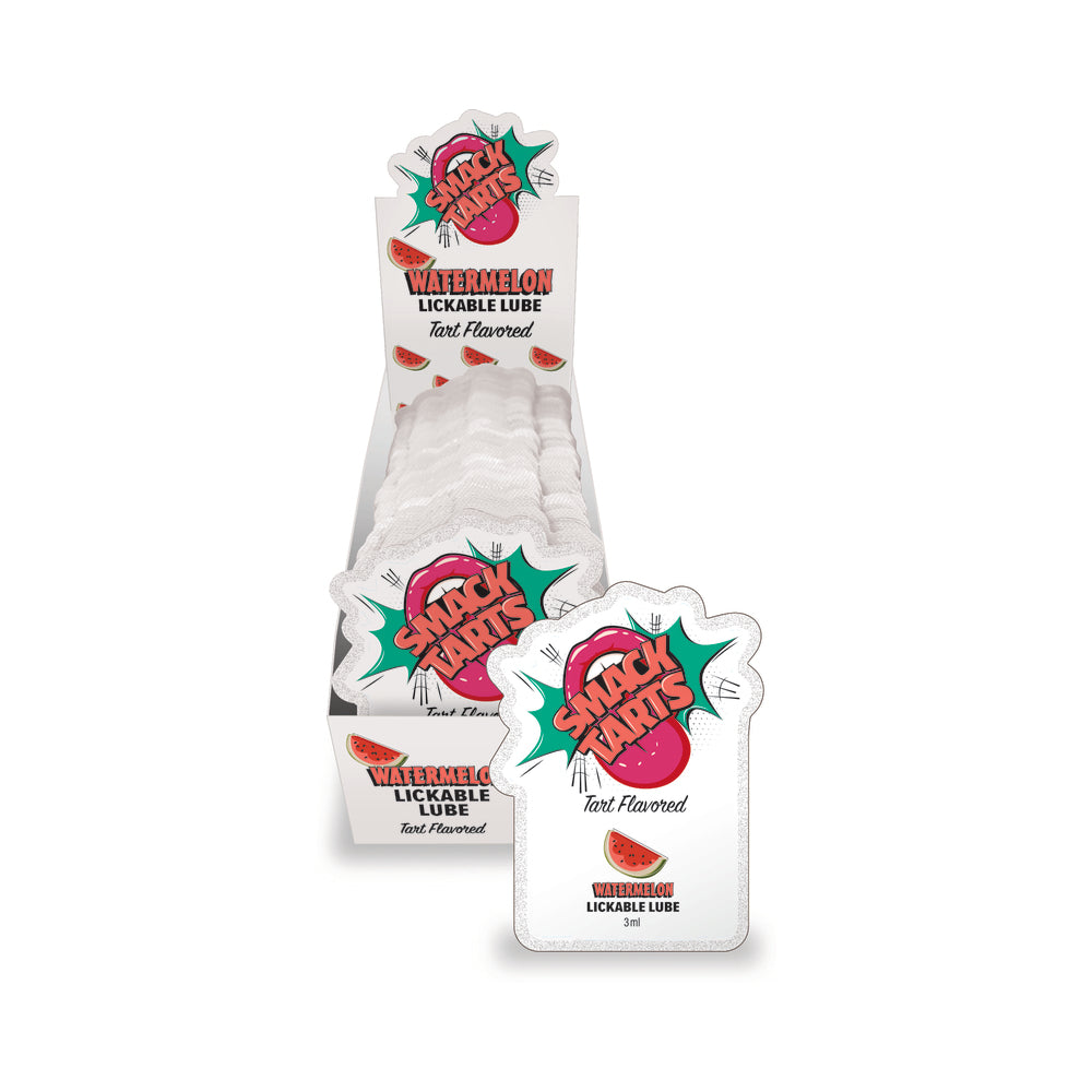 Smack Tarts Sour Lube Display – 36 Pouches of Water-Based Flavored Lubricant