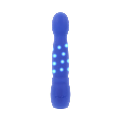 Evolved Disco Diva Vibrating Toy with Light Effects – Blue