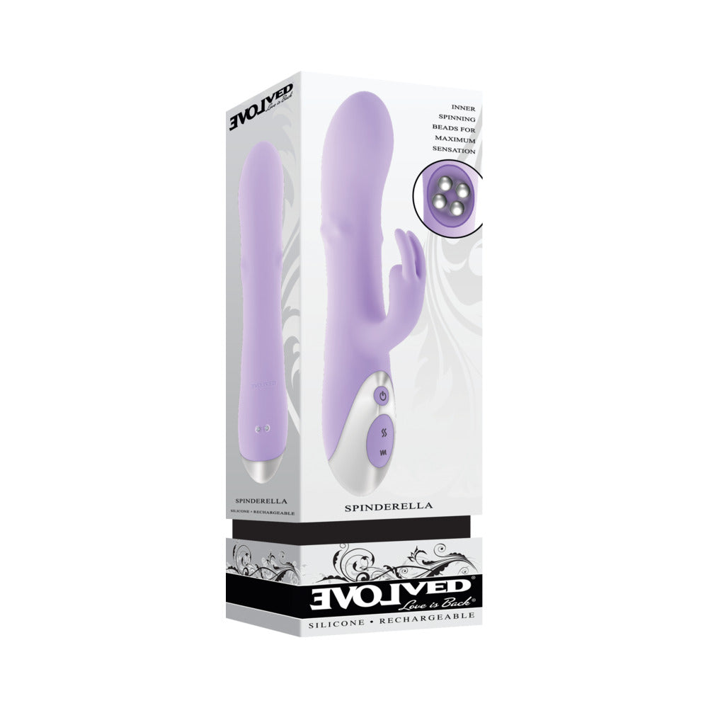 Evolved Spinderella Dual Vibe – Purple – 3 Motors with Rotating Shaft