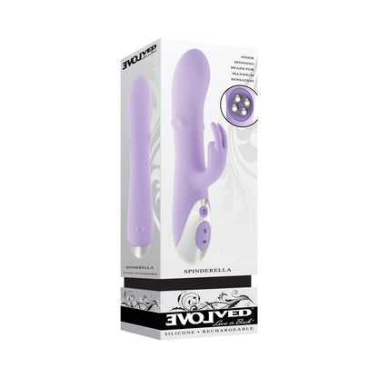 Evolved Spinderella Dual Vibe – Purple – 3 Motors with Rotating Shaft