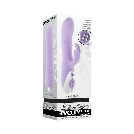 Evolved Spinderella Dual Vibe – Purple – 3 Motors with Rotating Shaft