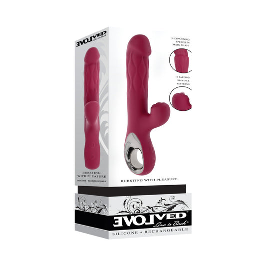 Evolved Bursting With Pleasure Dual Vibrator – Burgundy