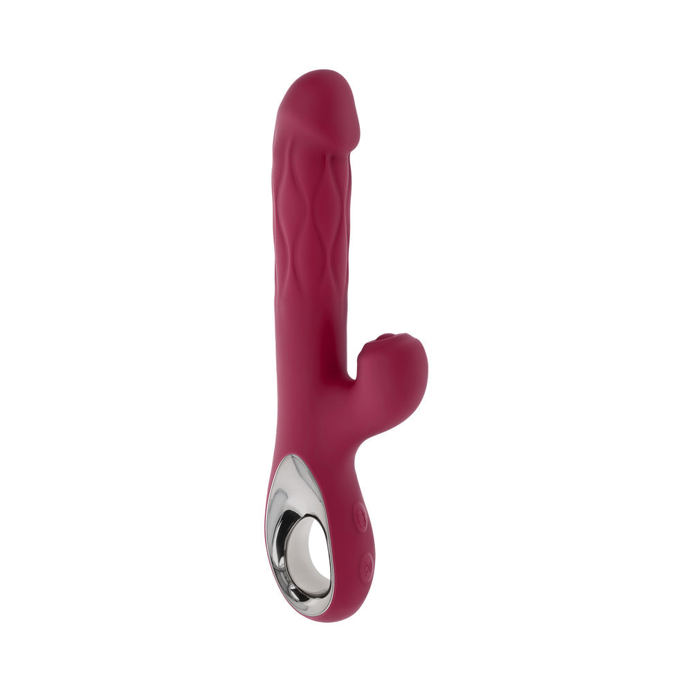 Evolved Bursting With Pleasure Dual Vibrator – Burgundy