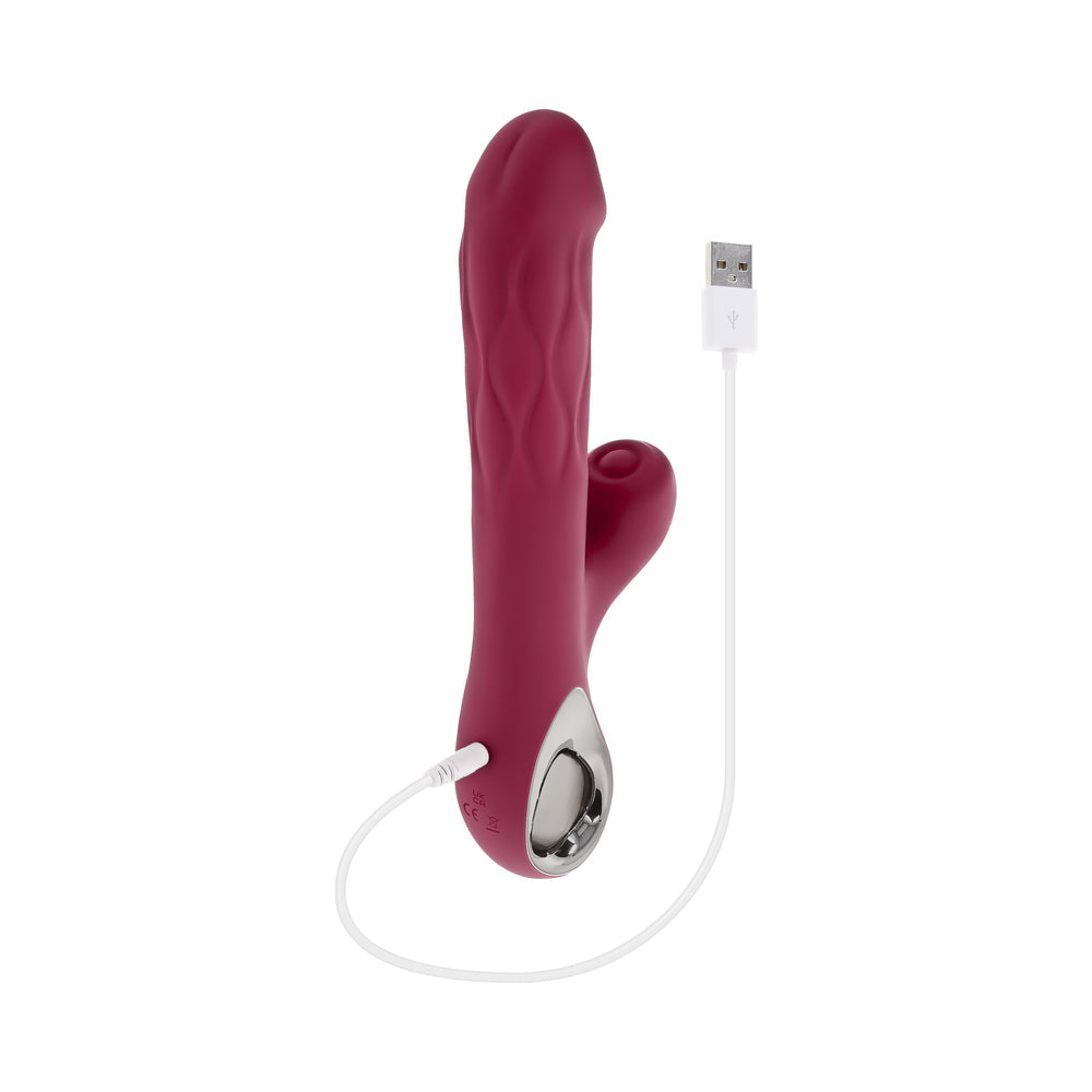 Evolved Bursting With Pleasure Dual Vibrator – Burgundy