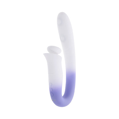 Evolved Spring Loaded Lilac Vibrator with Dual Motors and Tapping Points
