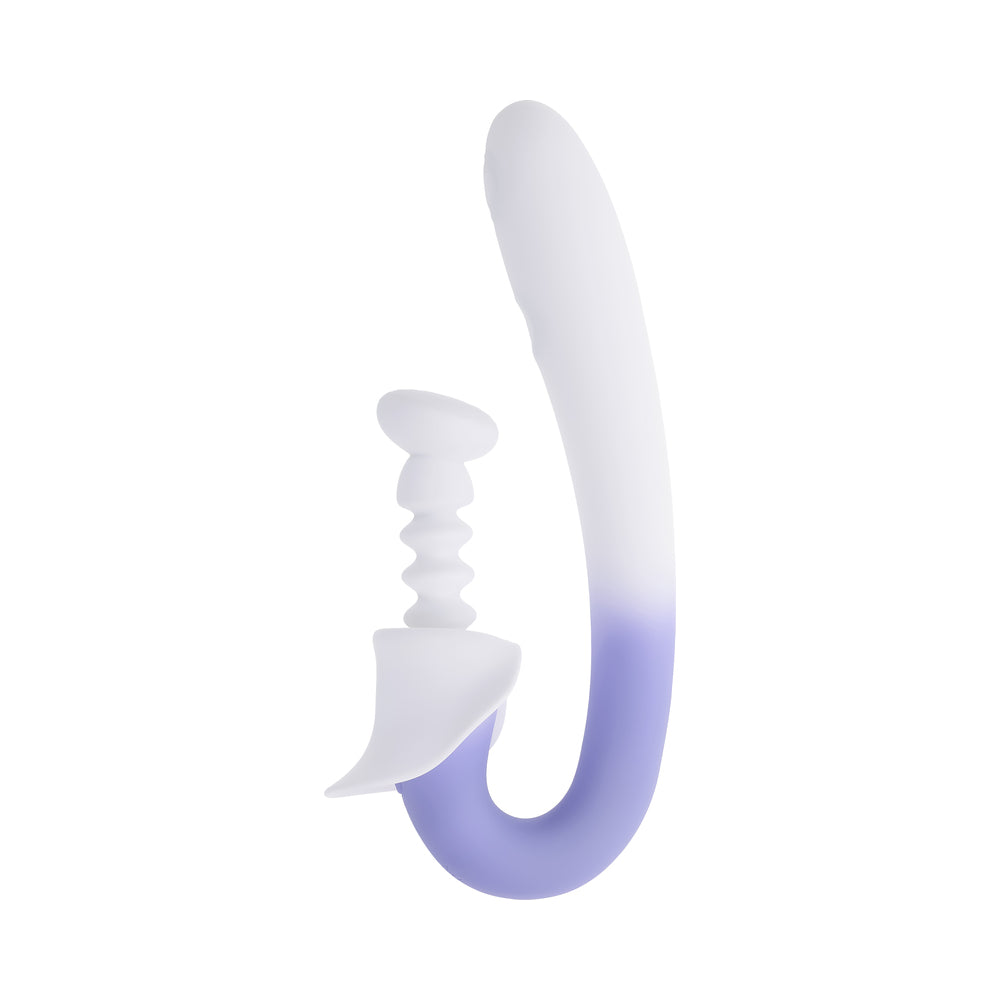 Evolved Spring Loaded Lilac Vibrator with Dual Motors and Tapping Points
