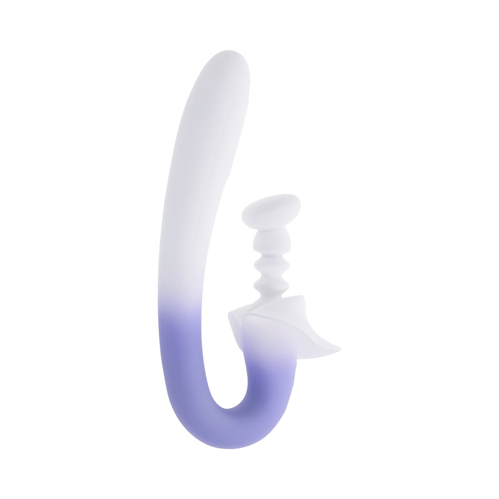Evolved Spring Loaded Lilac Vibrator with Dual Motors and Tapping Points
