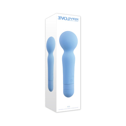 Evolved Iris Sky Waterproof Silicone Pleasure Wand – Blue