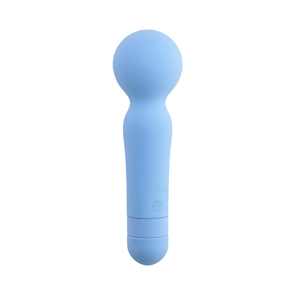 Evolved Iris Sky Waterproof Silicone Pleasure Wand – Blue