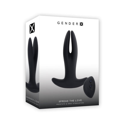 Gender X Spread The Love Vibrating Toy with Spreading Fingers – Black