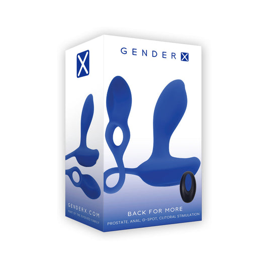 Gender X Back For More Wearable Toy for Prostate and G-Spot Stimulation – Blue