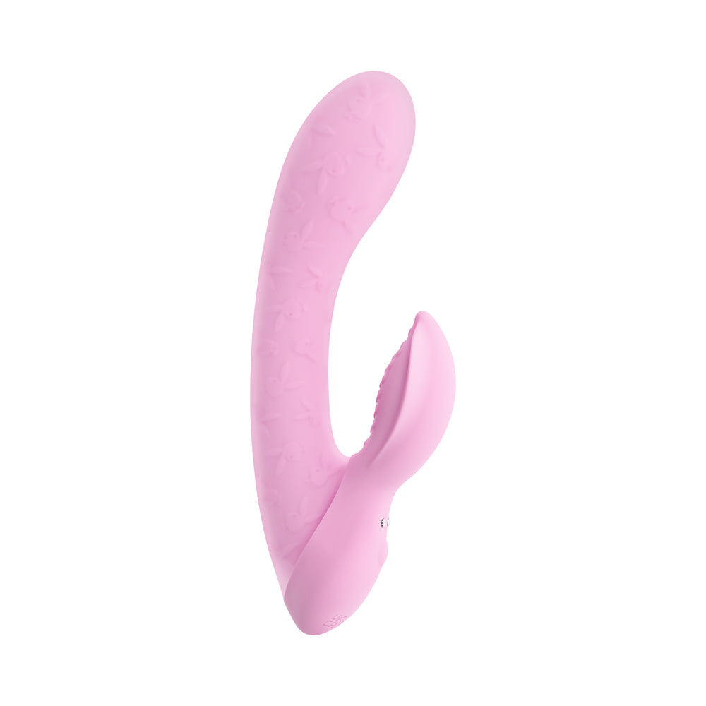 Playboy Rabbit Party Petal Dual Vibrator - Light Pink