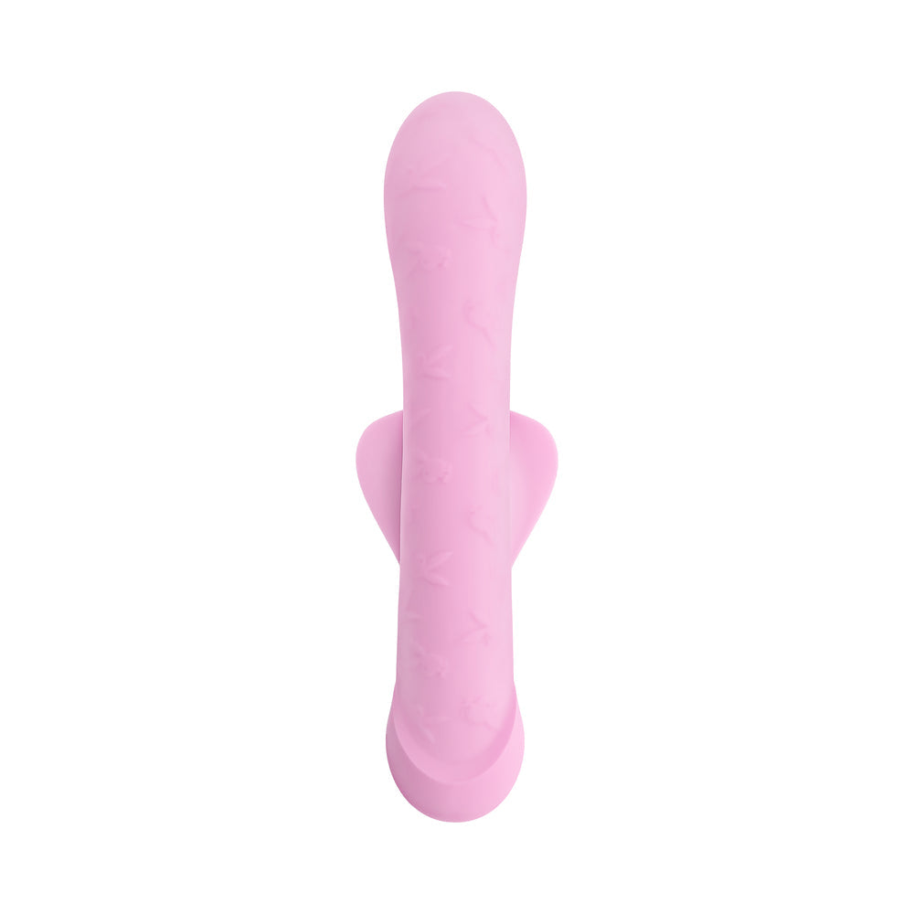 Playboy Rabbit Party Petal Dual Vibrator - Light Pink