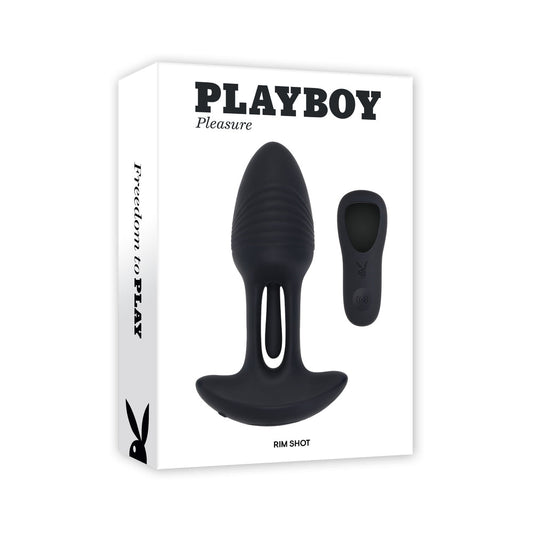 Playboy Rim Shot 2 AM Vibrating Flicking Plug – Black