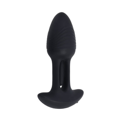 Playboy Rim Shot 2 AM Vibrating Flicking Plug – Black