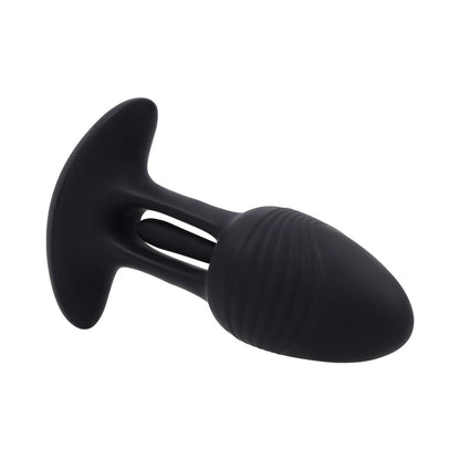 Playboy Rim Shot 2 AM Vibrating Flicking Plug – Black