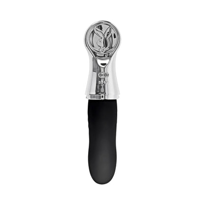 Playboy Bon Voyage Hematite/Chrome Tapping Toy with 7 Speeds