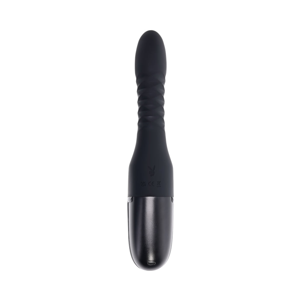 Playboy Overdrive 2 AM Thrusting Heating Vibrator – Black