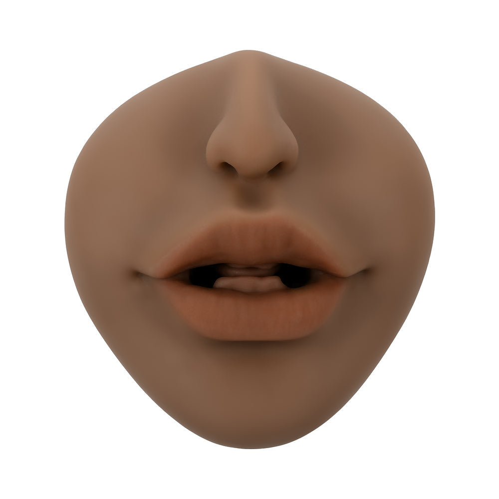 Zero Tolerance Channel Heart Realistic Kiss & Tell Stroker – Brown