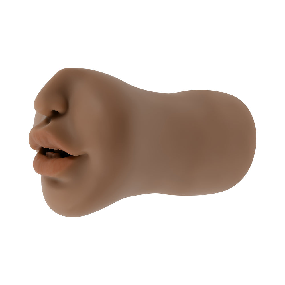 Zero Tolerance Channel Heart Realistic Kiss & Tell Stroker – Brown