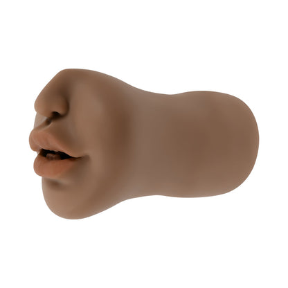 Zero Tolerance Channel Heart Realistic Kiss & Tell Stroker – Brown