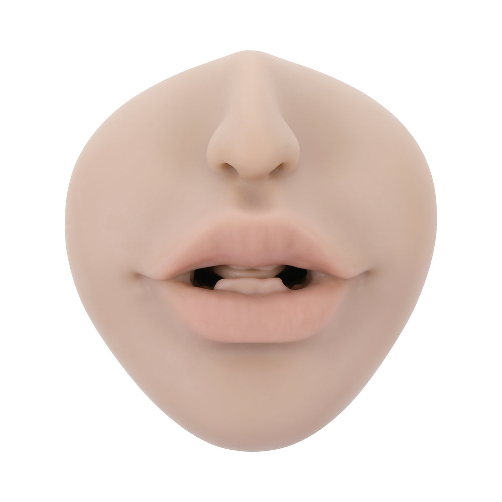 Zero Tolerance Riley Reid Kiss & Tell Stroker with Vibrating Feature – Vanilla/Ivory/Beige