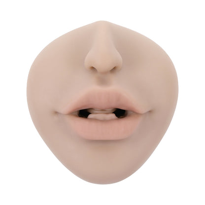 Zero Tolerance Riley Reid Kiss & Tell Stroker with Vibrating Feature – Vanilla/Ivory/Beige