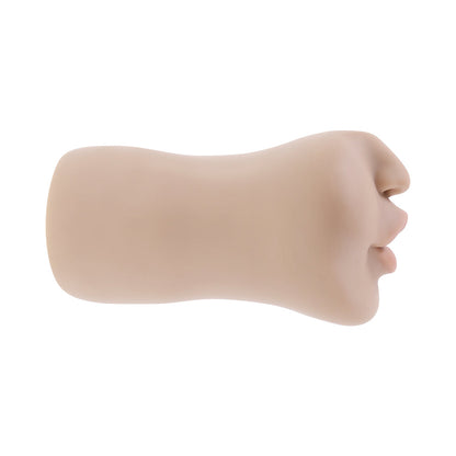 Zero Tolerance Riley Reid Kiss & Tell Stroker with Vibrating Feature – Vanilla/Ivory/Beige