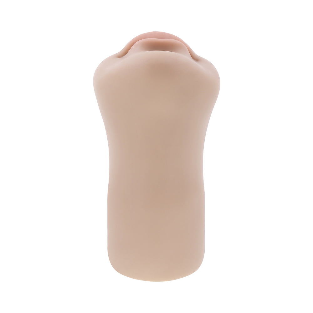 Zero Tolerance Riley Reid Kiss & Tell Stroker with Vibrating Feature – Vanilla/Ivory/Beige