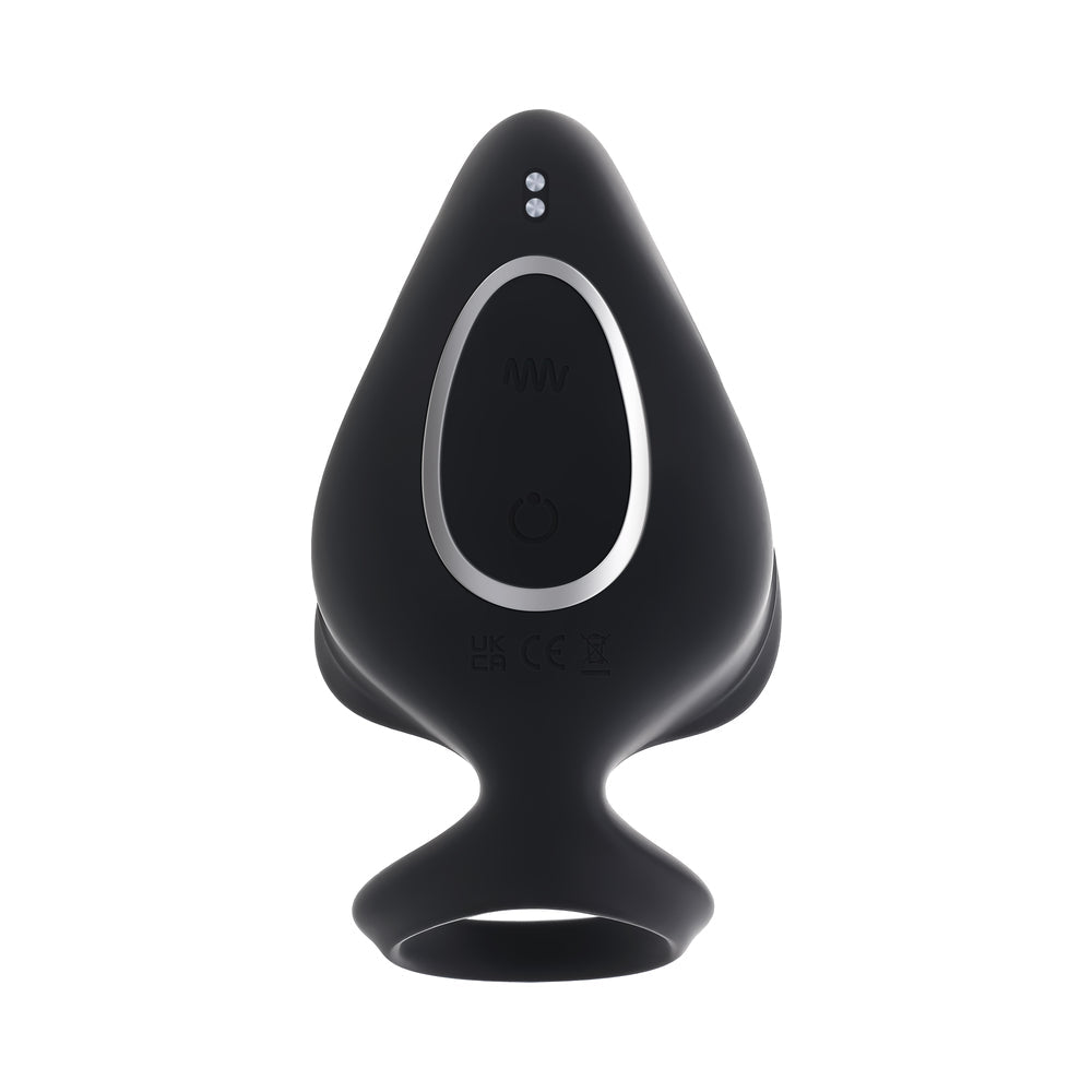 Zero Tolerance Ballin' Out Prostate Massager with Vibrating Shaft and Tapping Wings - Black