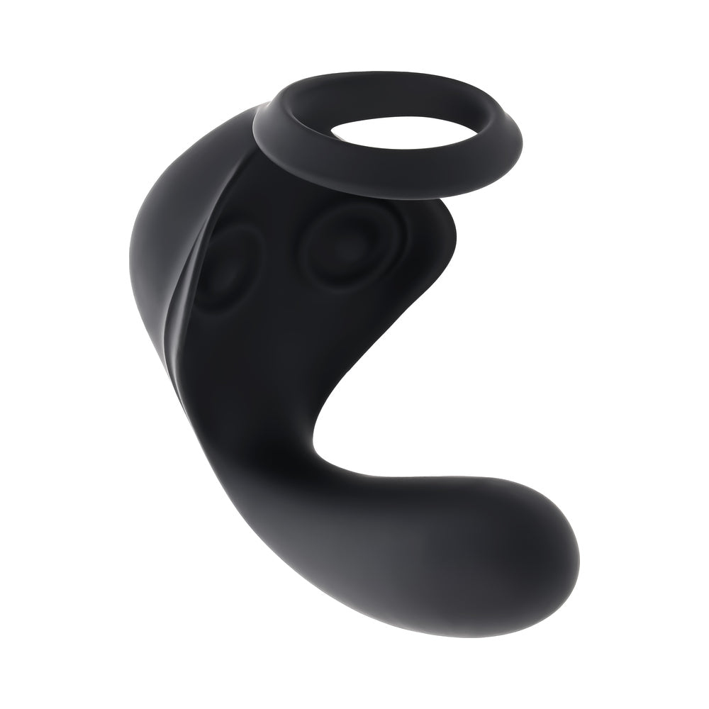 Zero Tolerance Ballin' Out Prostate Massager with Vibrating Shaft and Tapping Wings - Black