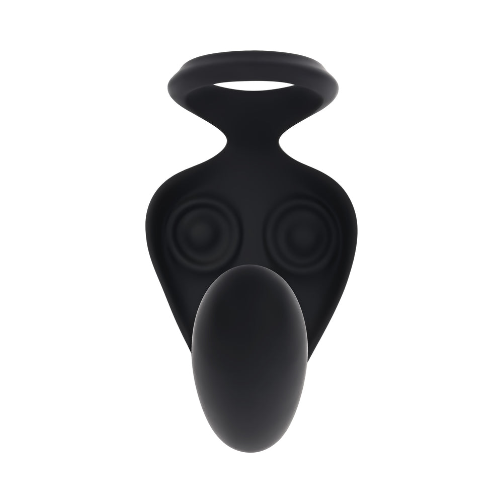 Zero Tolerance Ballin' Out Prostate Massager with Vibrating Shaft and Tapping Wings - Black